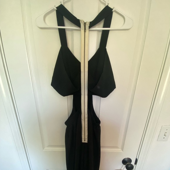 Black Cut Out Midi Dress - Picture 5 of 6